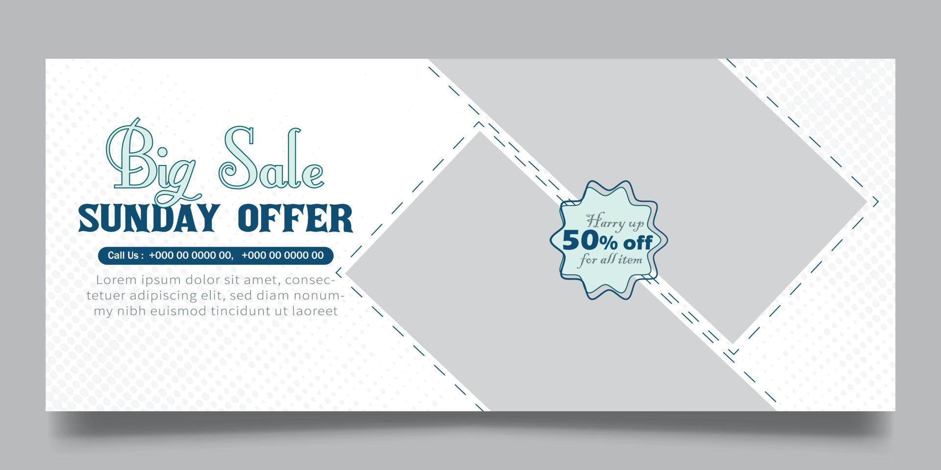 Web banner template vector