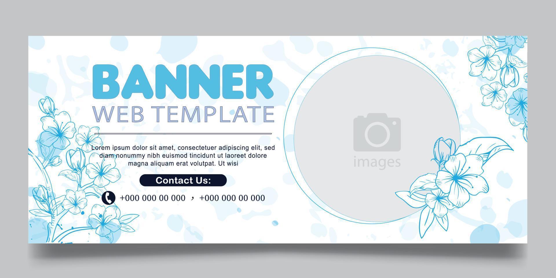 Web banner template vector