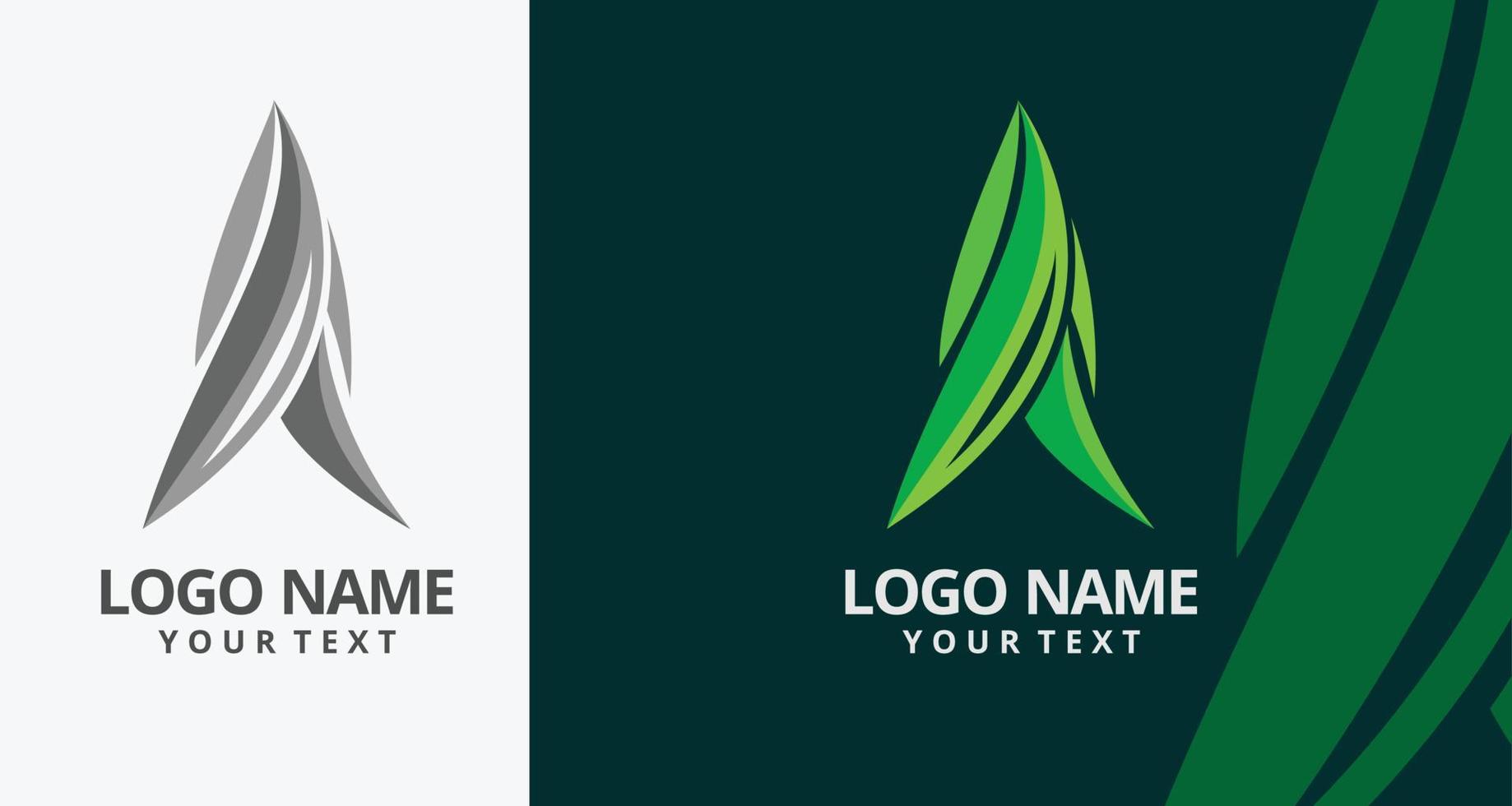 diseño de logotipo elegante, clásico y colorido para empresas vector