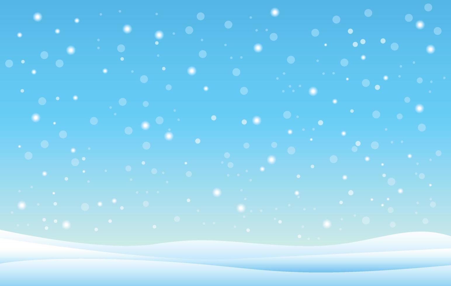 Snowfall and drifts. Vector illustration  2