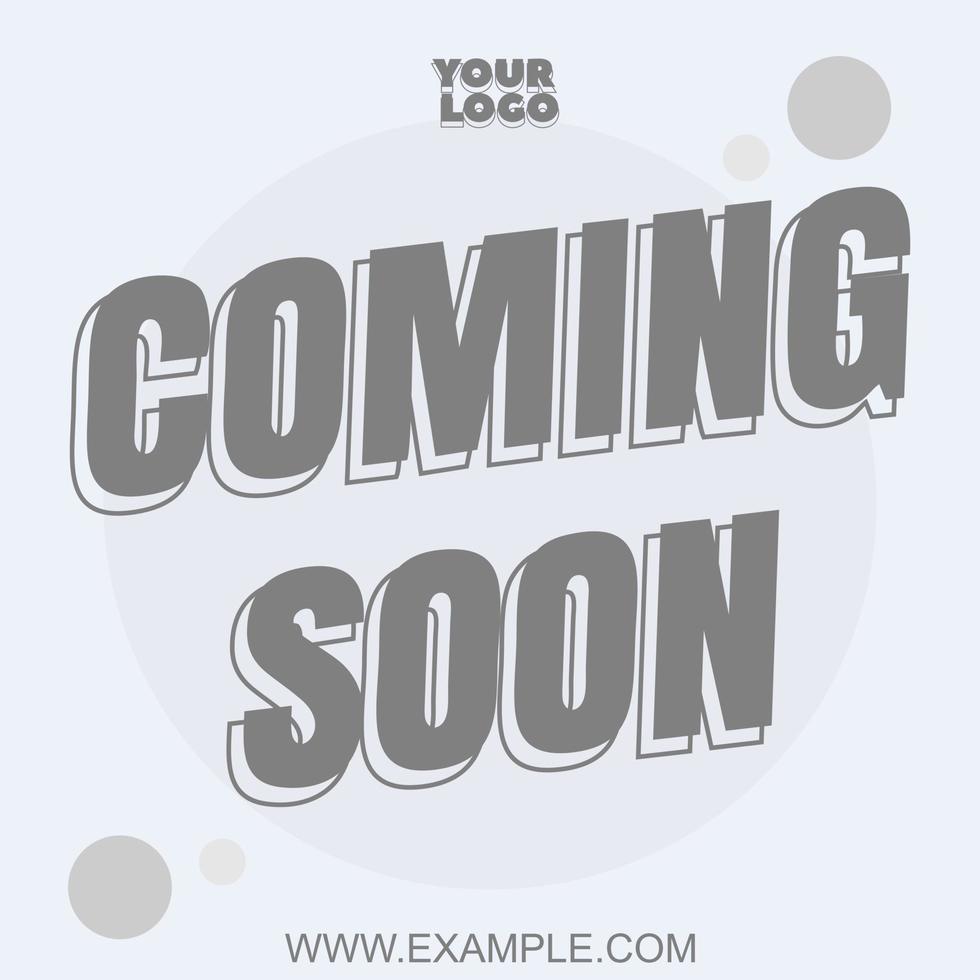 coming soon design template best for social media post vector