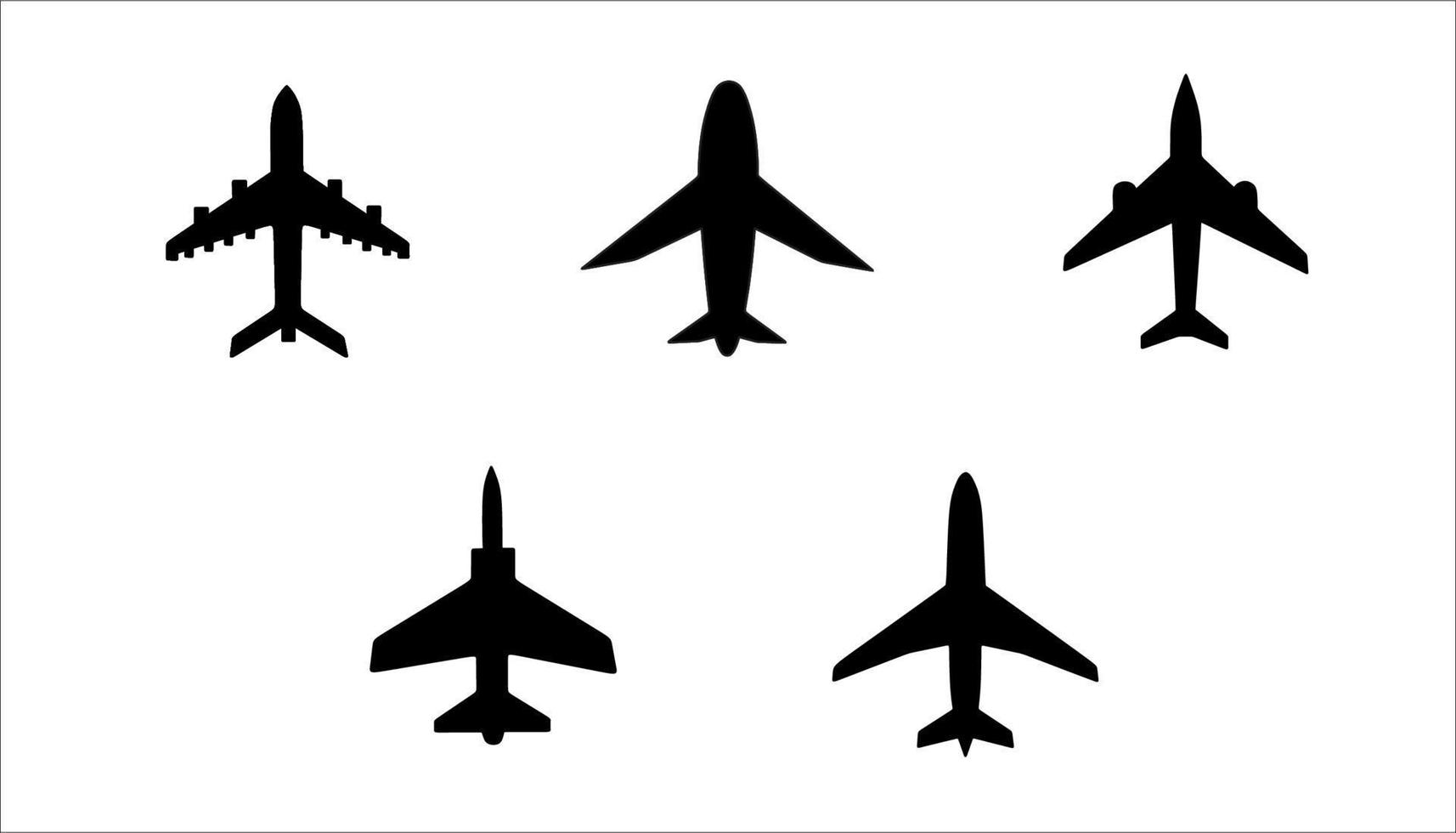 diseño de un logo de avión vector