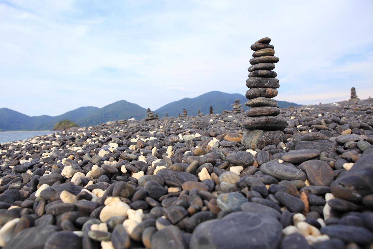 pebble on island, Lipe island, Thailand photo