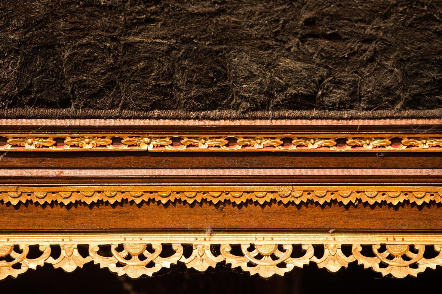 Historic carving at Pura Ulun Danu Bratan Water Temple Bali, Indonesia photo