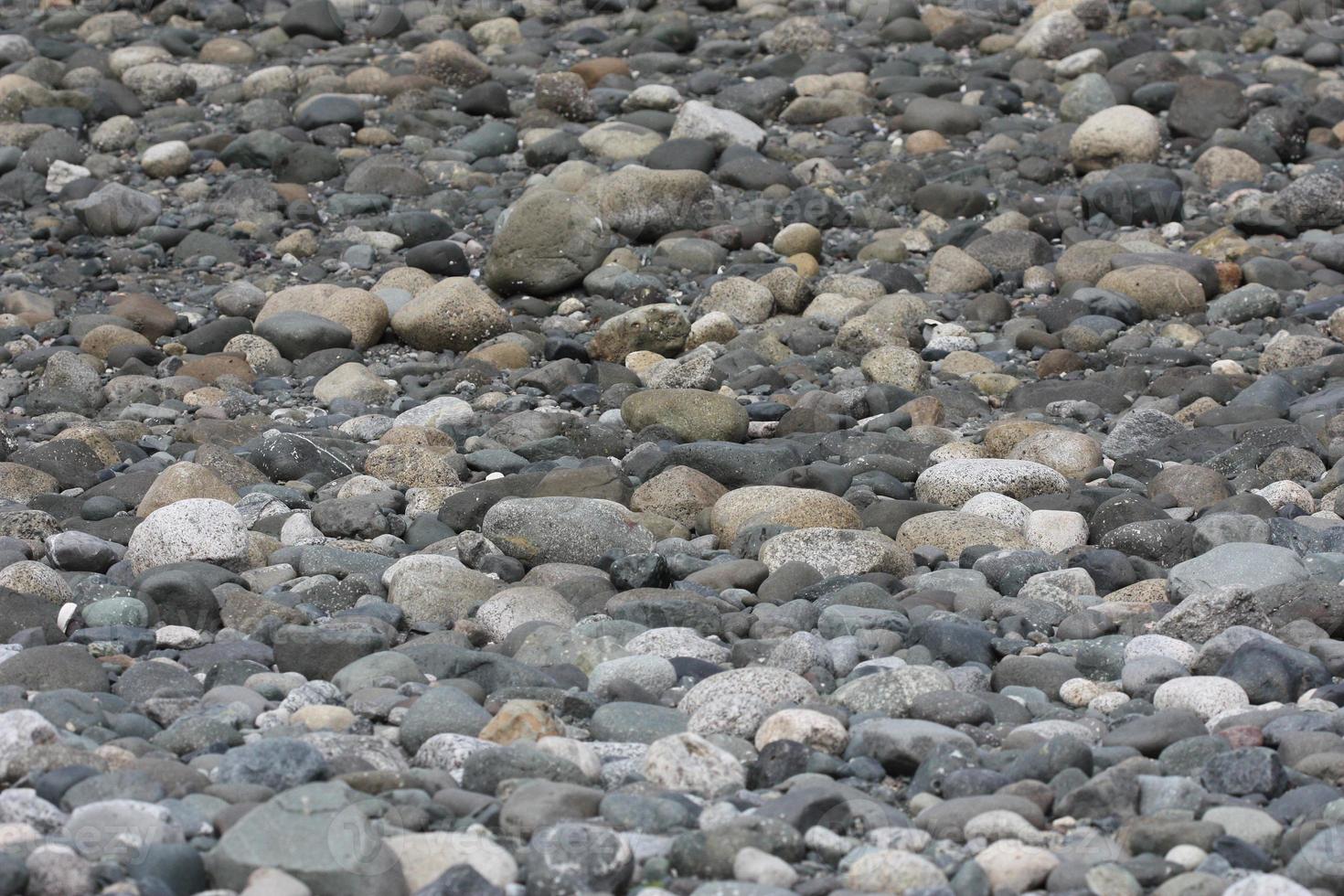 A group of river rocks photo