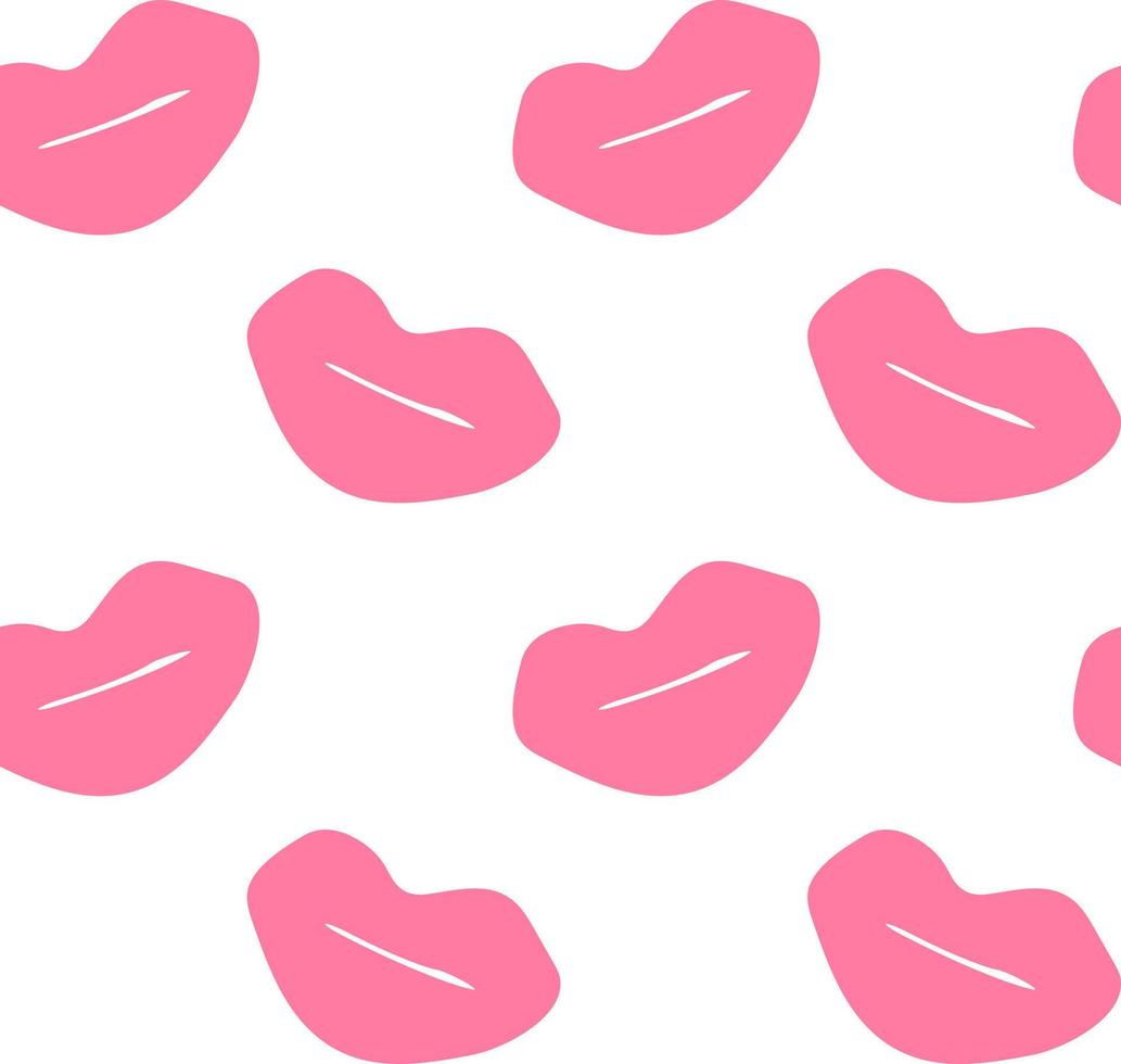 kiss seamless pattern hand drawn, , minimalism. wallpaper, textile, print, wrapping paper background love valentines day vector