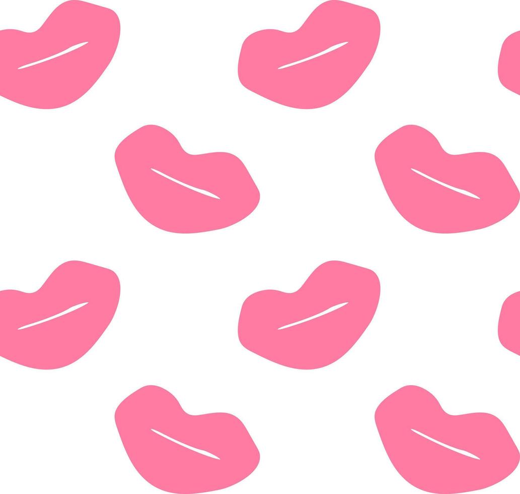 kiss seamless pattern hand drawn, , minimalism. wallpaper, textile, print, wrapping paper background love valentines day vector