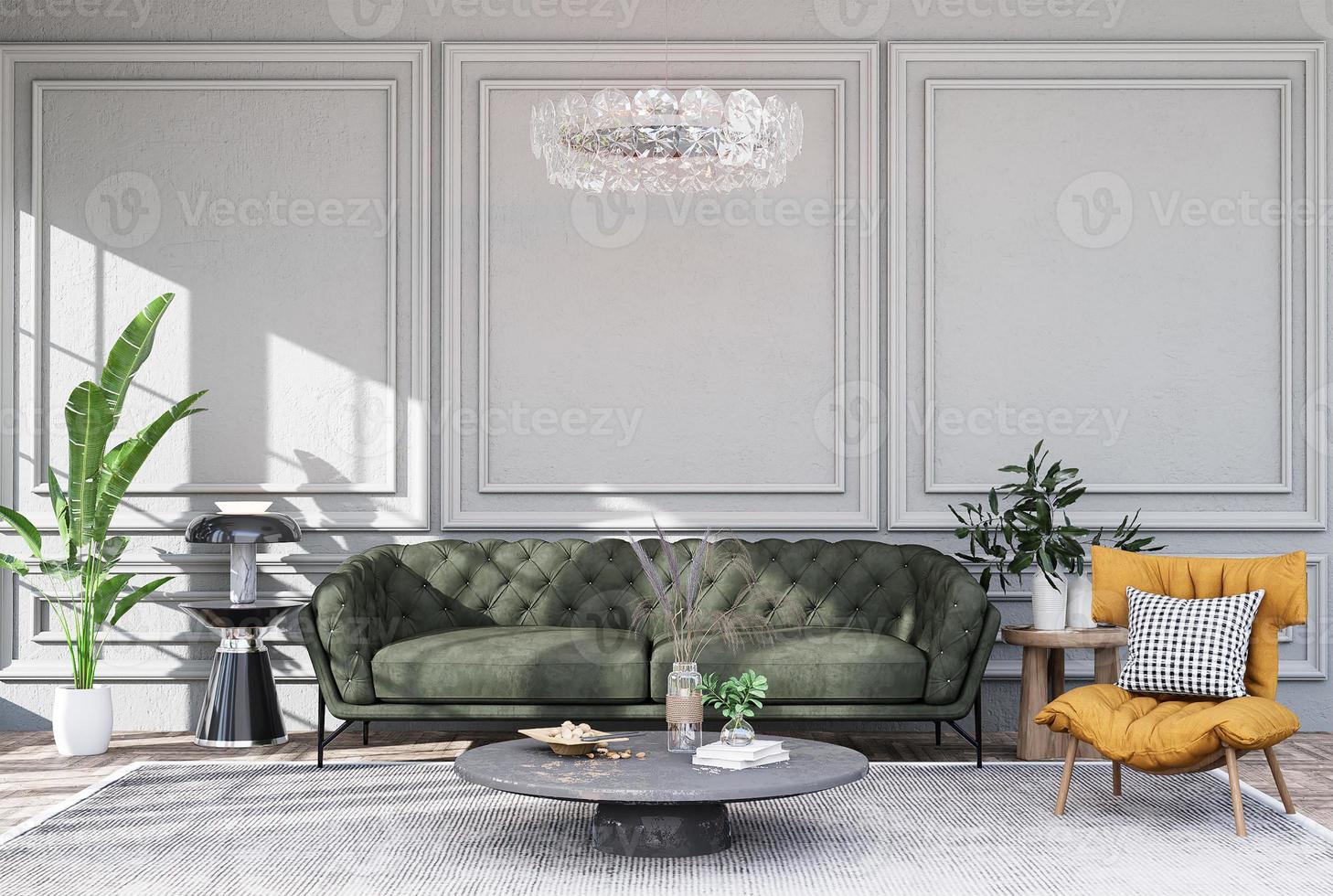 Interior modern living room wall mockup 10449389 Stock Photo at Vecteezy