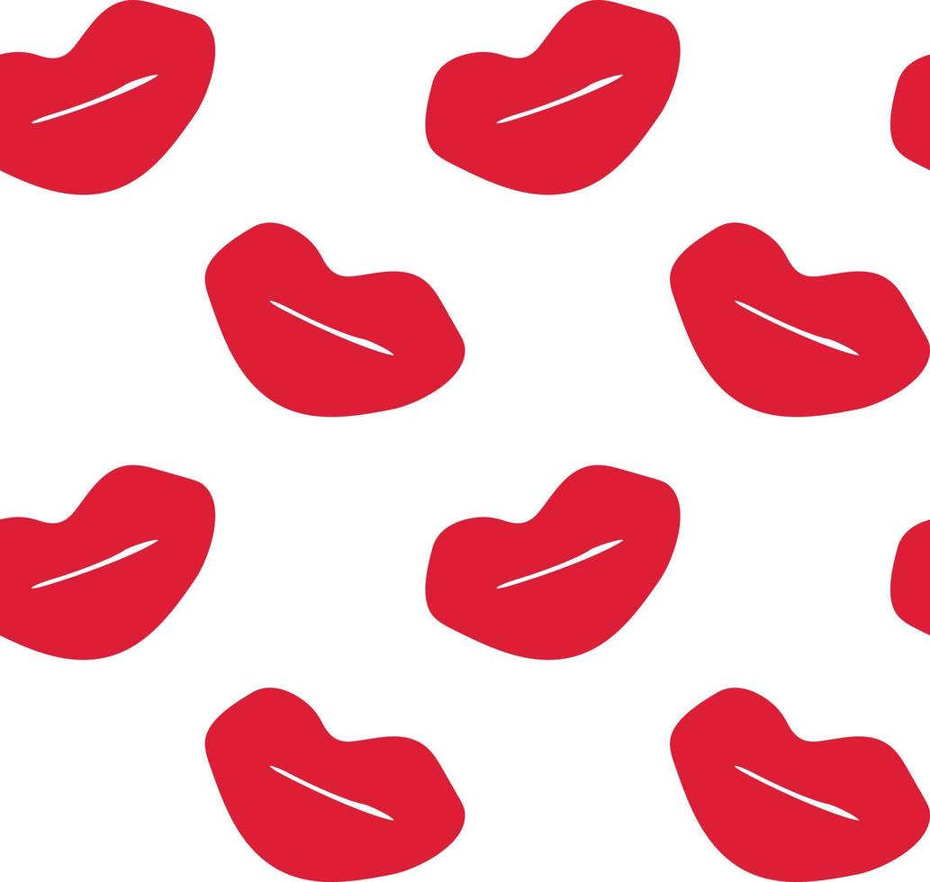 kiss seamless pattern hand drawn, , minimalism. wallpaper, textile, print, wrapping paper background love valentines day vector