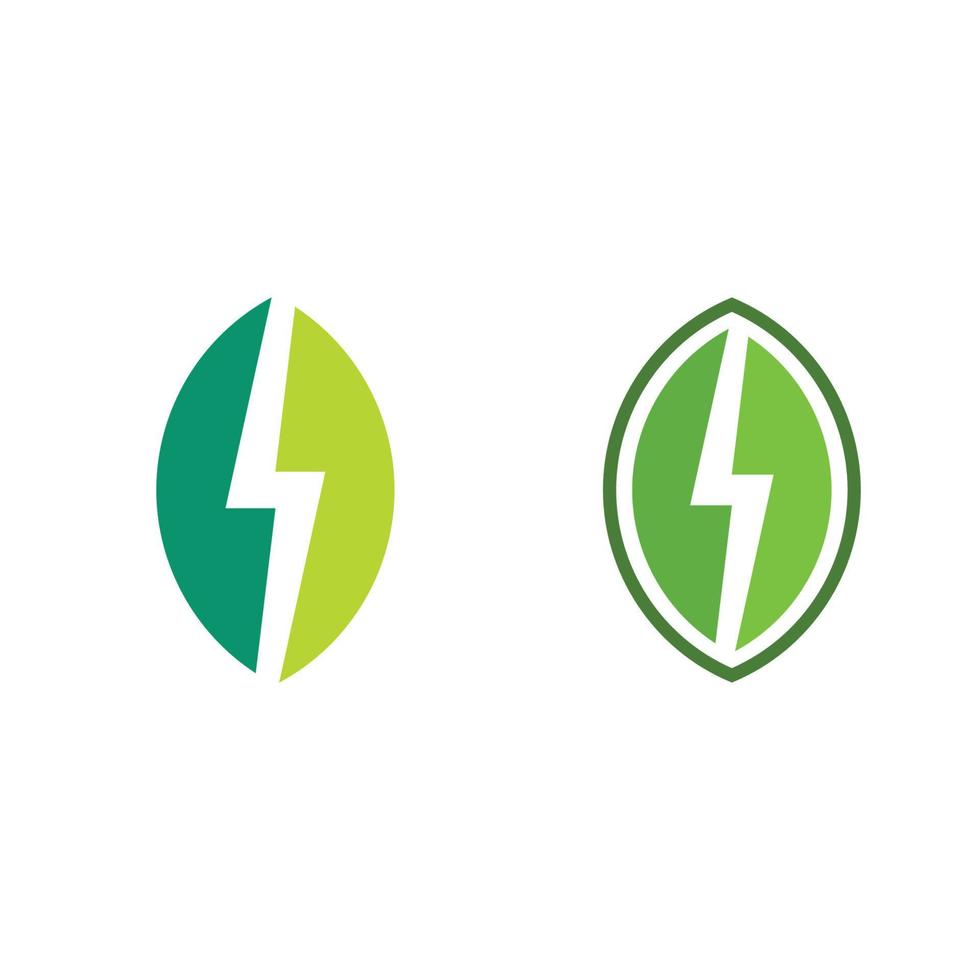 Tree leaf vector and green logo design friendly concept