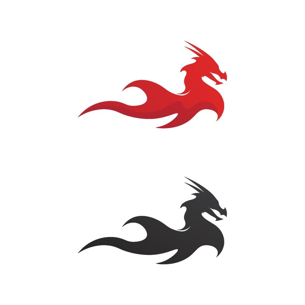 Dragon vector icon illustration