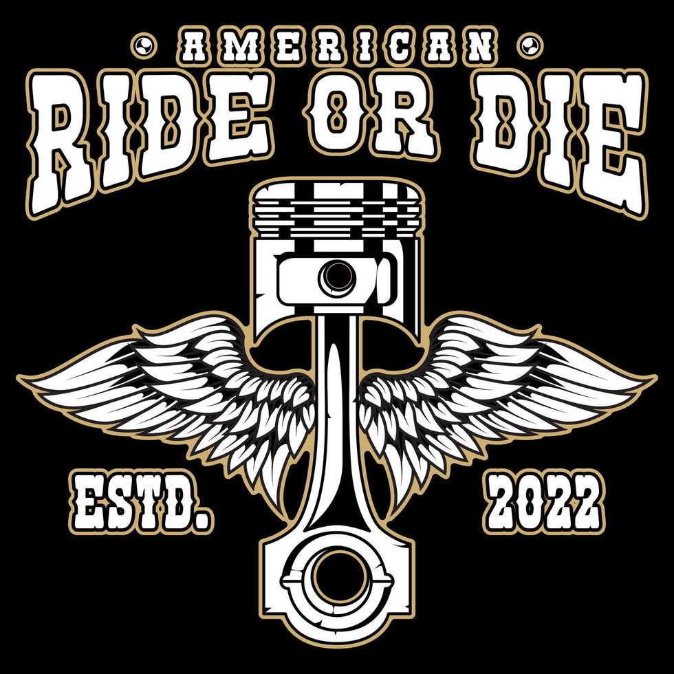 Motorcycle club vector stock illustration logo