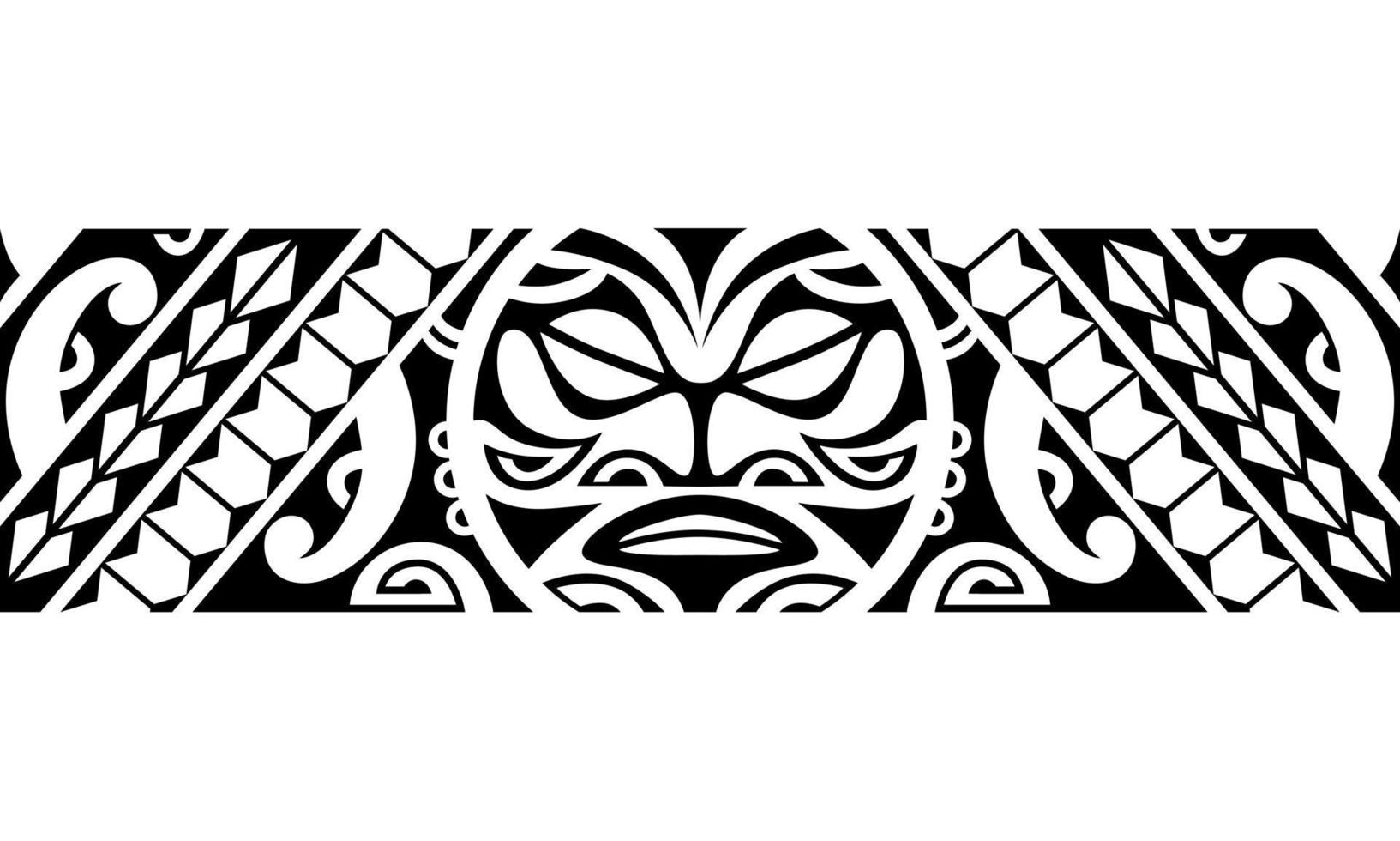 Maori polynesian tattoo bracelet. Tribal sleeve seamless pattern vector. 10450454 Vector Art at Vecteezy Maori polynesian tattoo bracelet. Tribal sleeve seamless pattern vector. 10450454 Vector Art at Vecteezy