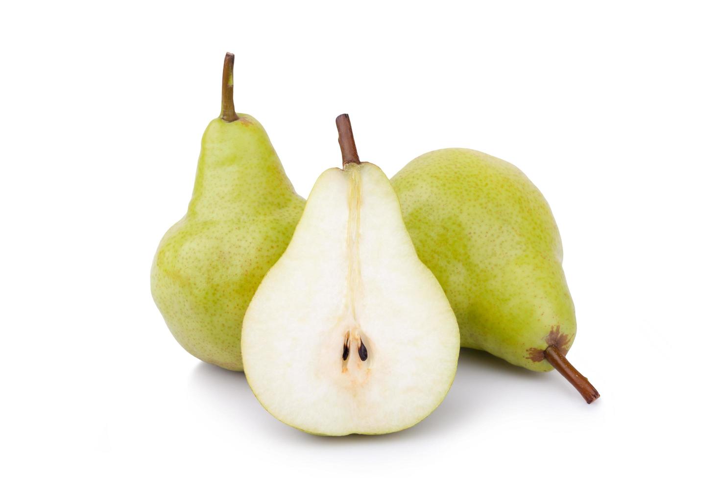 pears isolated on white background photo