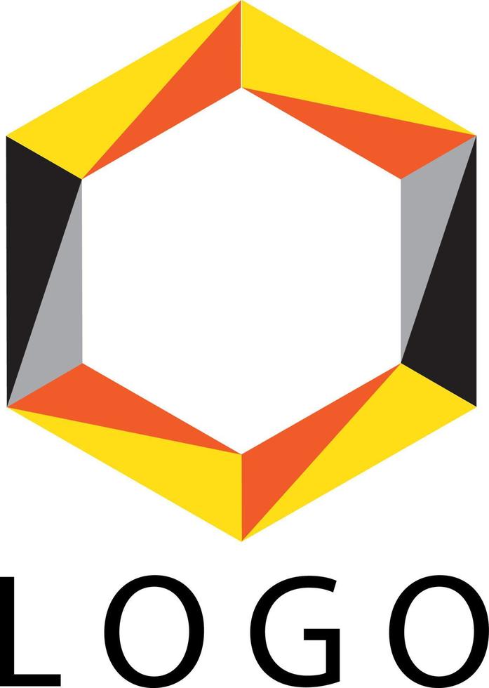 logotipo de hexágono pro vector