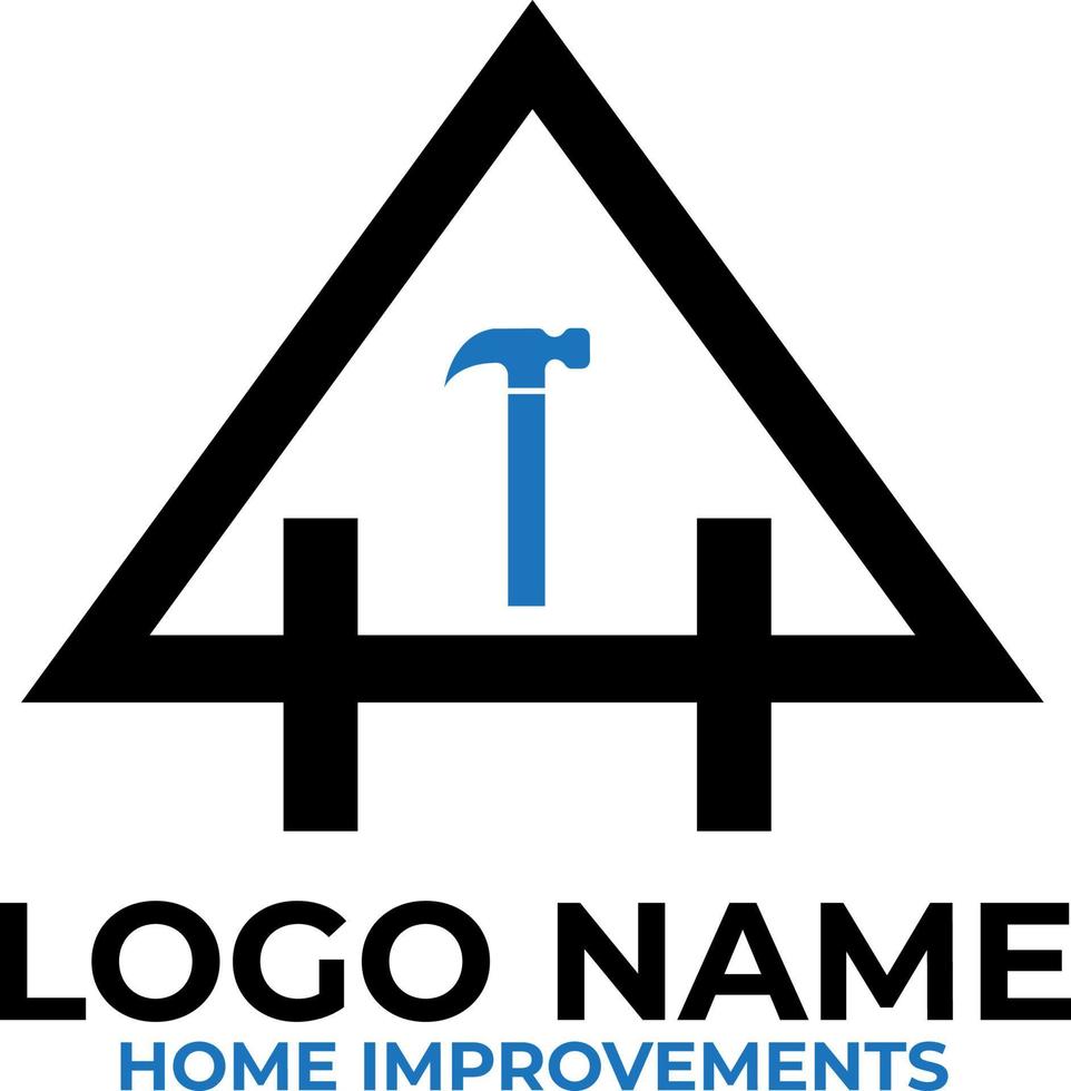 Home improvement logo pro vector