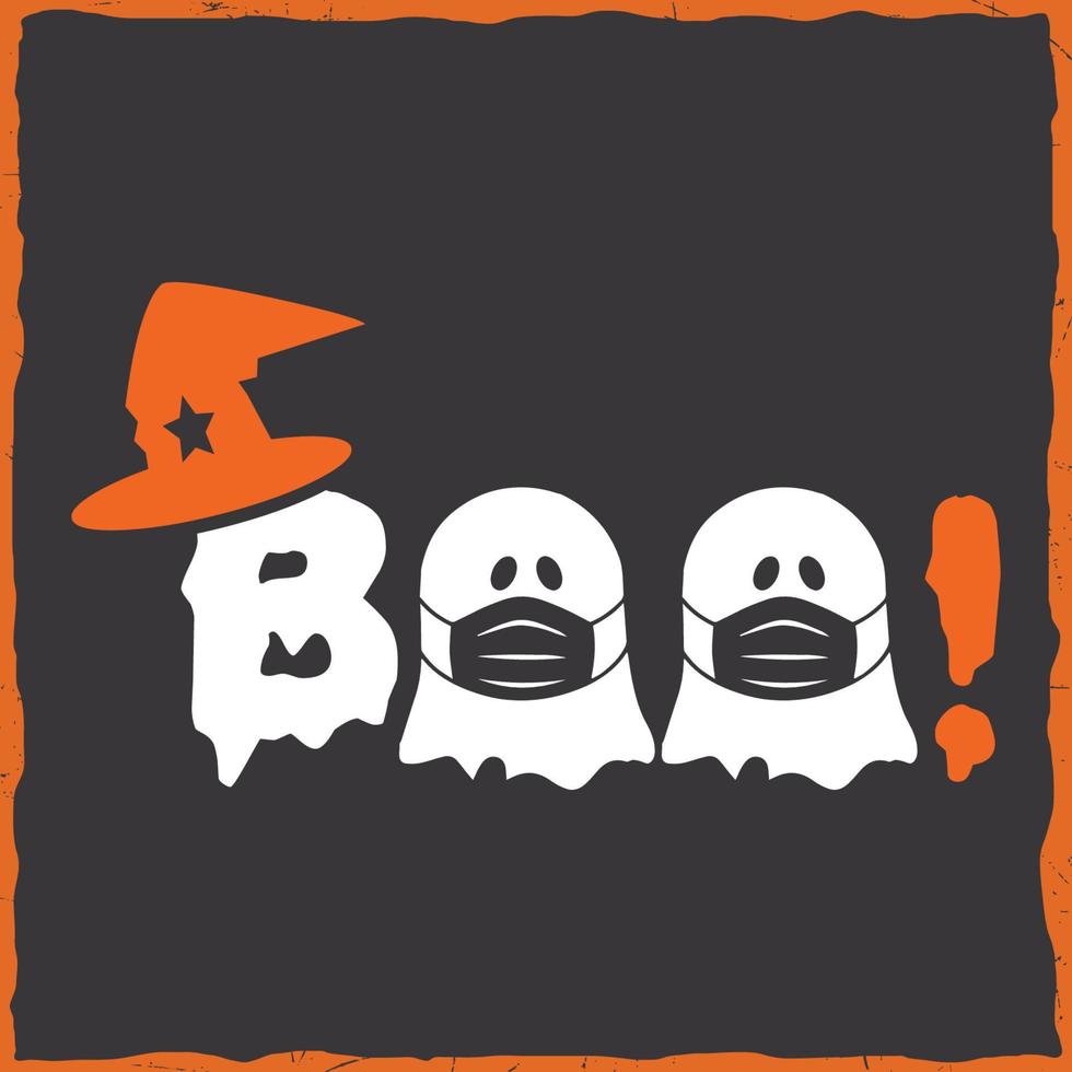 feliz halloween bruja aterrador fantasma boo calabaza fiesta ilustración arte citar retro vintage camiseta svg diseño vector