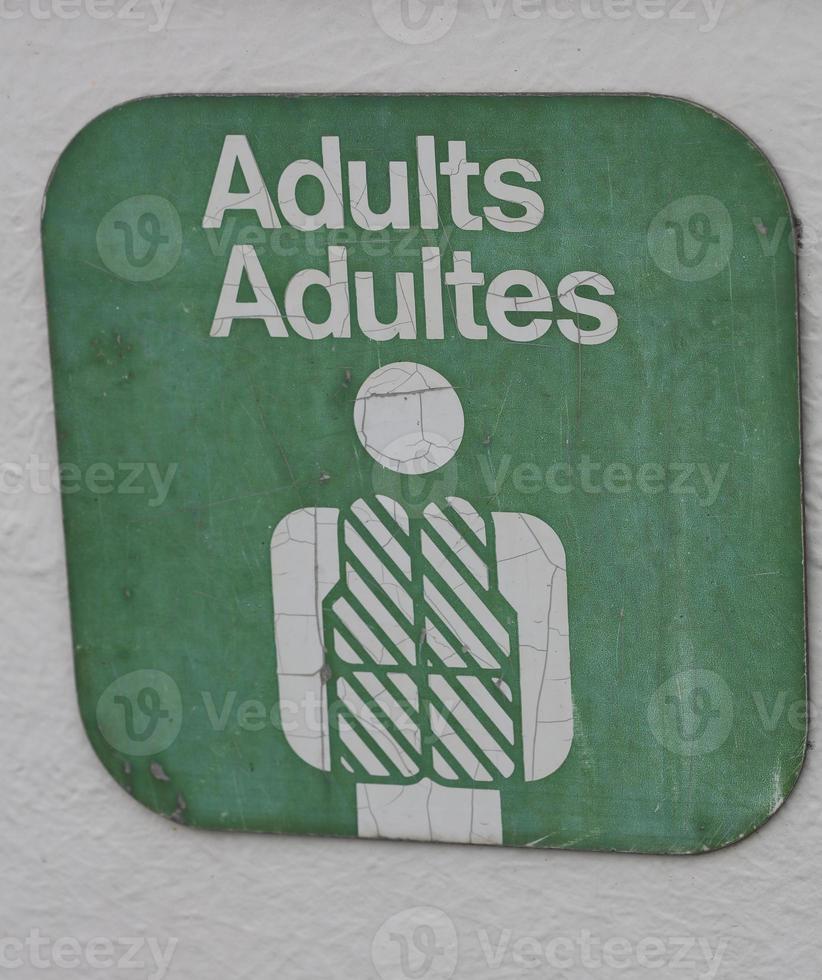 An adult PDF sign photo