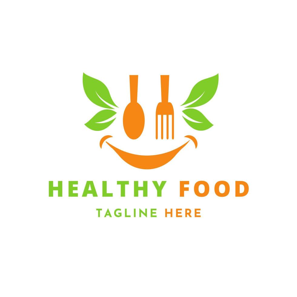 Vector Healthy Food Logo Template