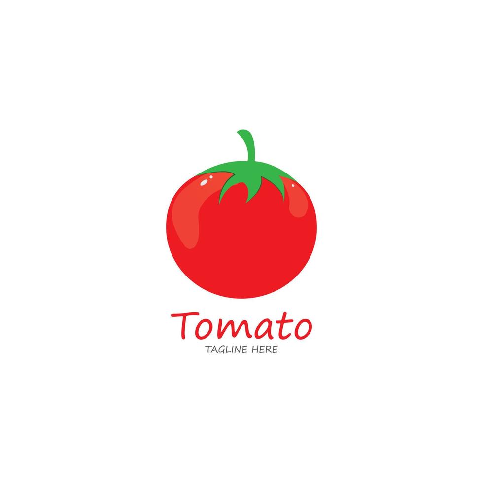 plantilla de diseño de logotipo de tomate. vector