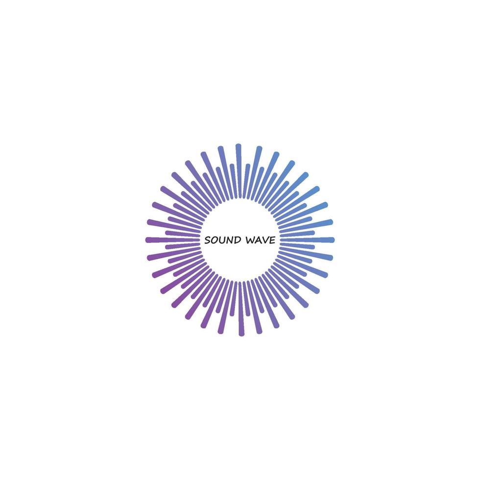 sound wave ilustration logo vector