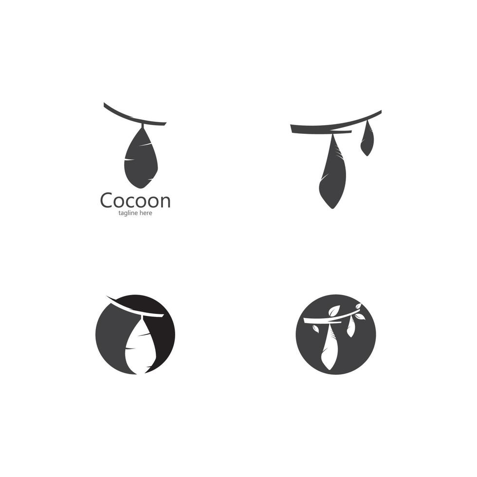 Cocoon logo template vector