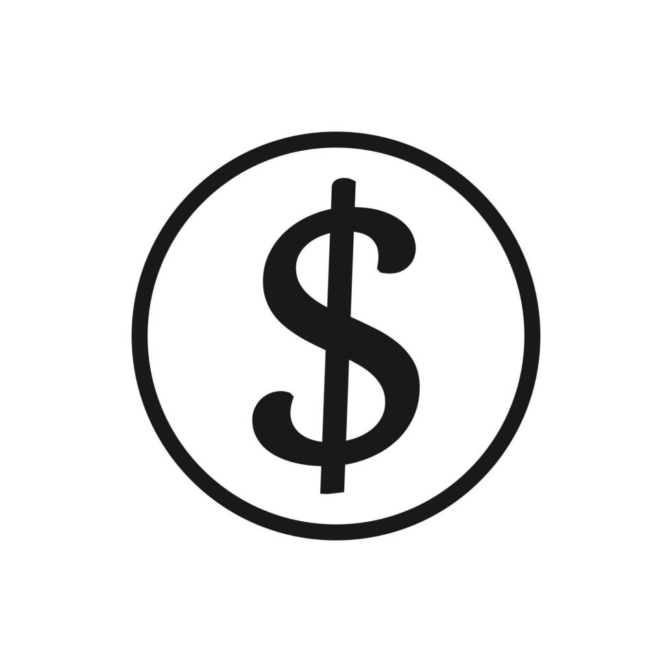 Money cash in trendy flat style isolated on background. vector