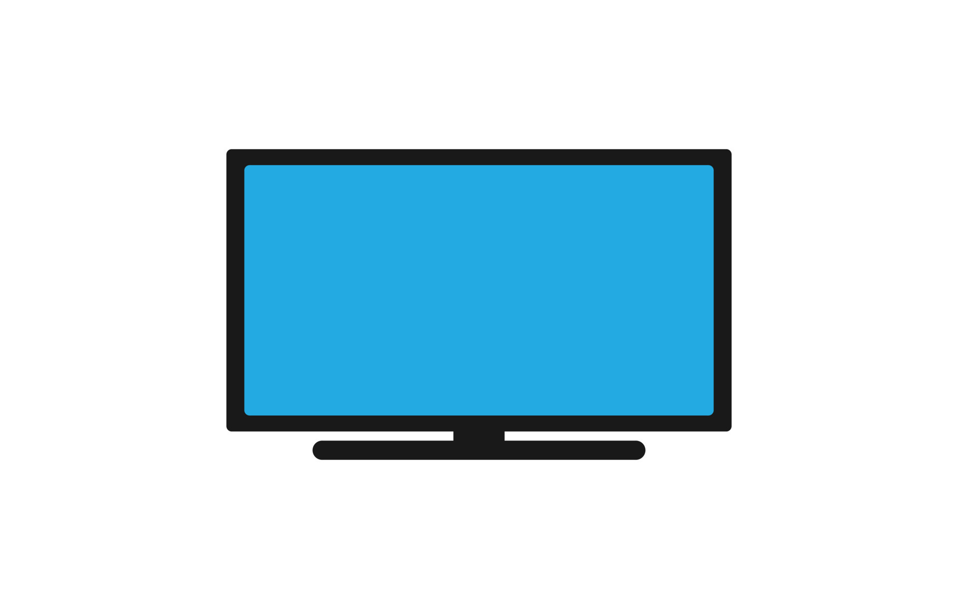 vector de icono de televisión, signo sólido de tv, pictograma colorido