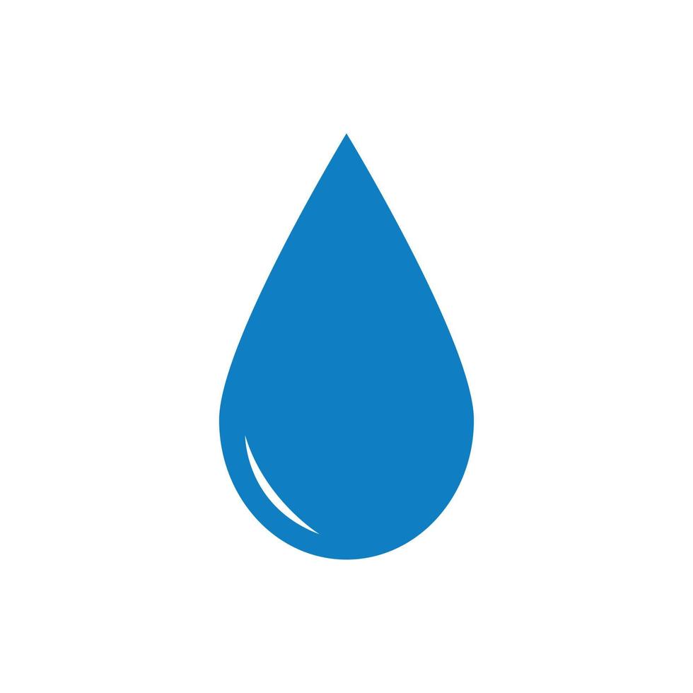 ilustración simple de gota líquida para logotipo, icono, símbolo, pictograma o elemento de diseño gráfico. ilustración de gotas líquidas para agua, aceite, sangre, chocolate, miel, etc. vector de ilustración