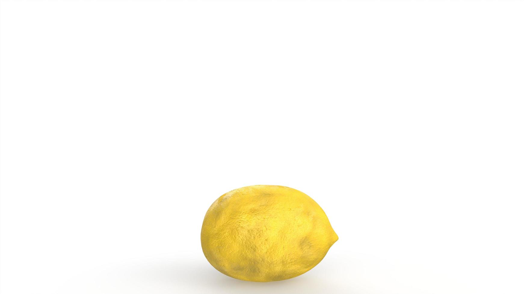 Lemon isolated on white background photo