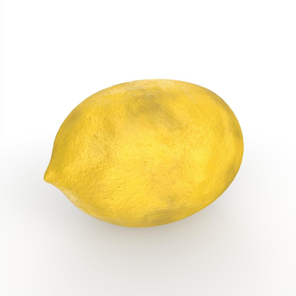 Lemon isolated on white background photo