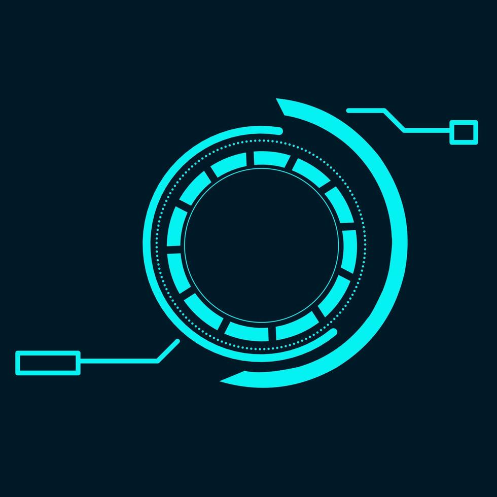 Frame border circle technology perfect for artificial intelligence concept design vector