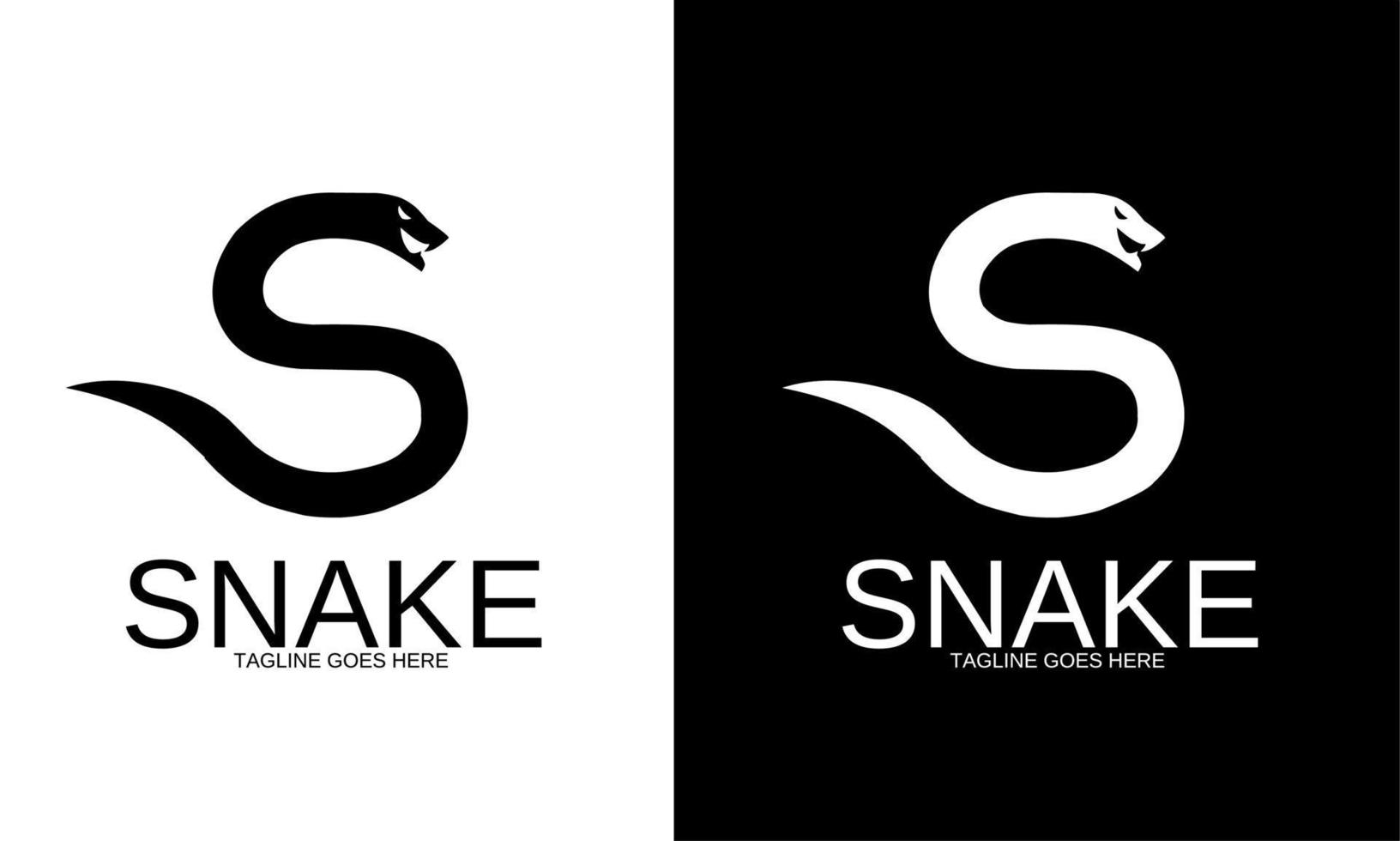 Illustration vector graphic of logo template snake shape letters S