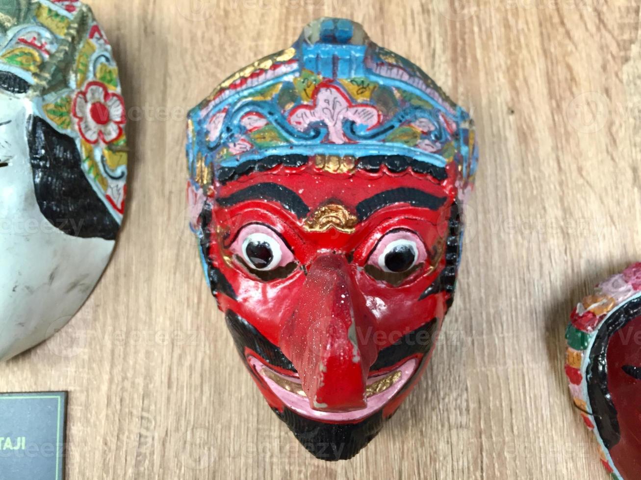 original art masks from Indonesian culture photo