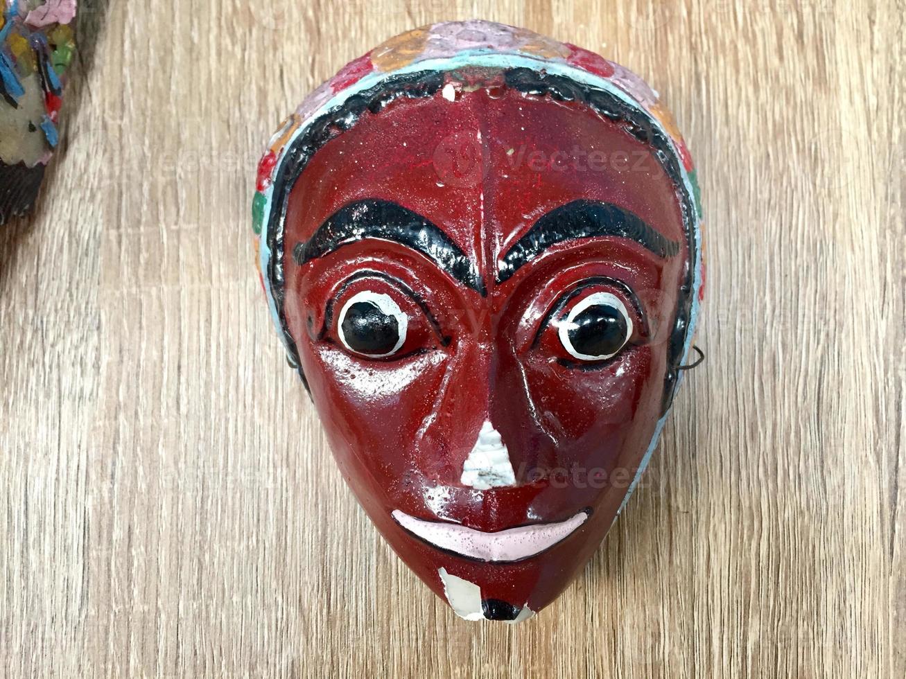 original art masks from Indonesian culture photo