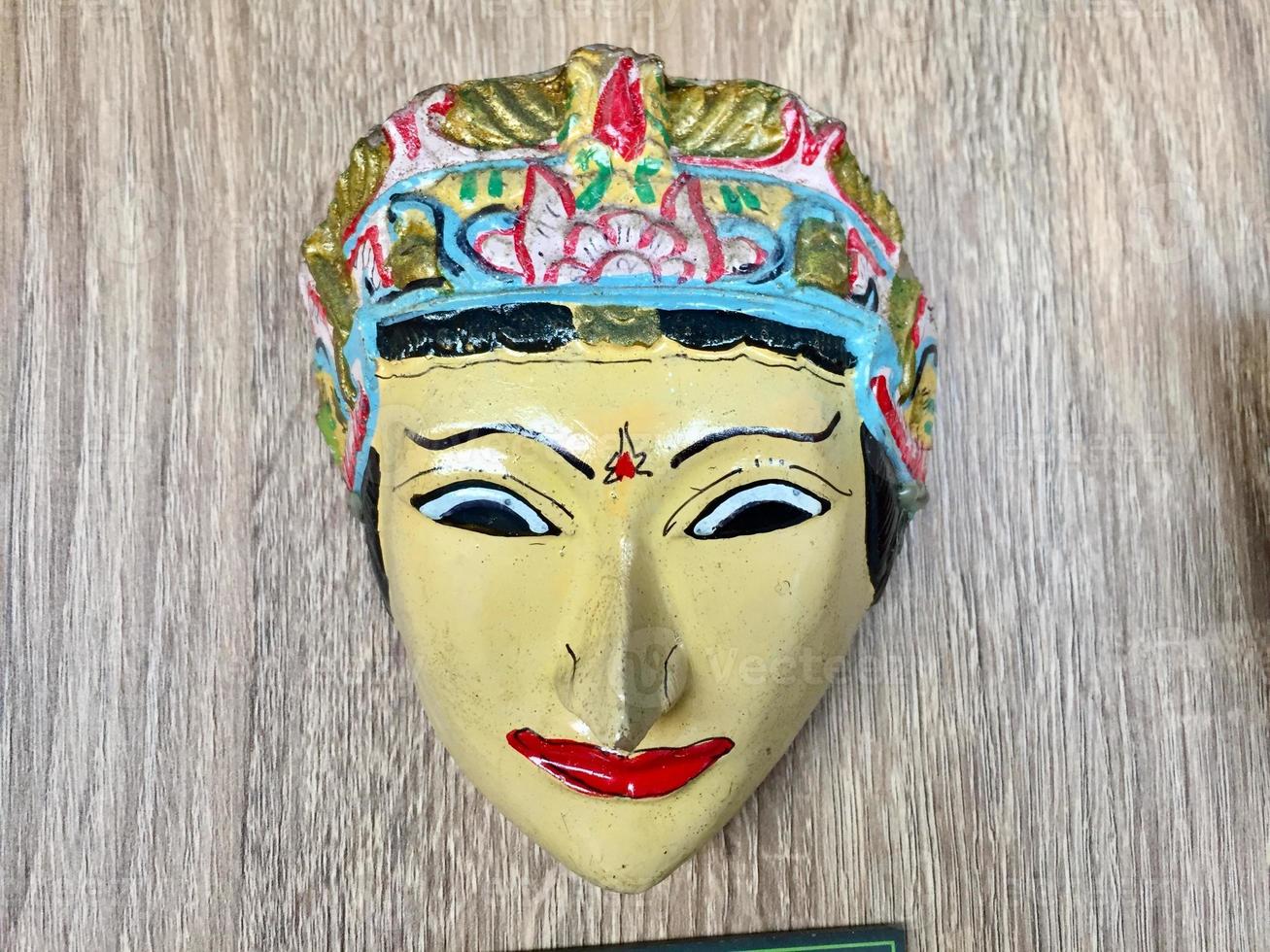 original art masks from Indonesian culture photo