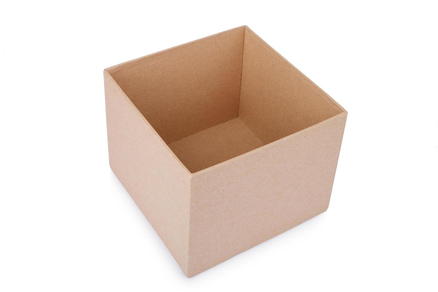 Cardboard box isolated on a white background photo