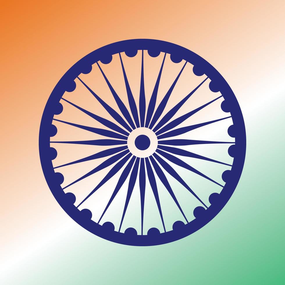 Ashoka Chakra premium vector illustration