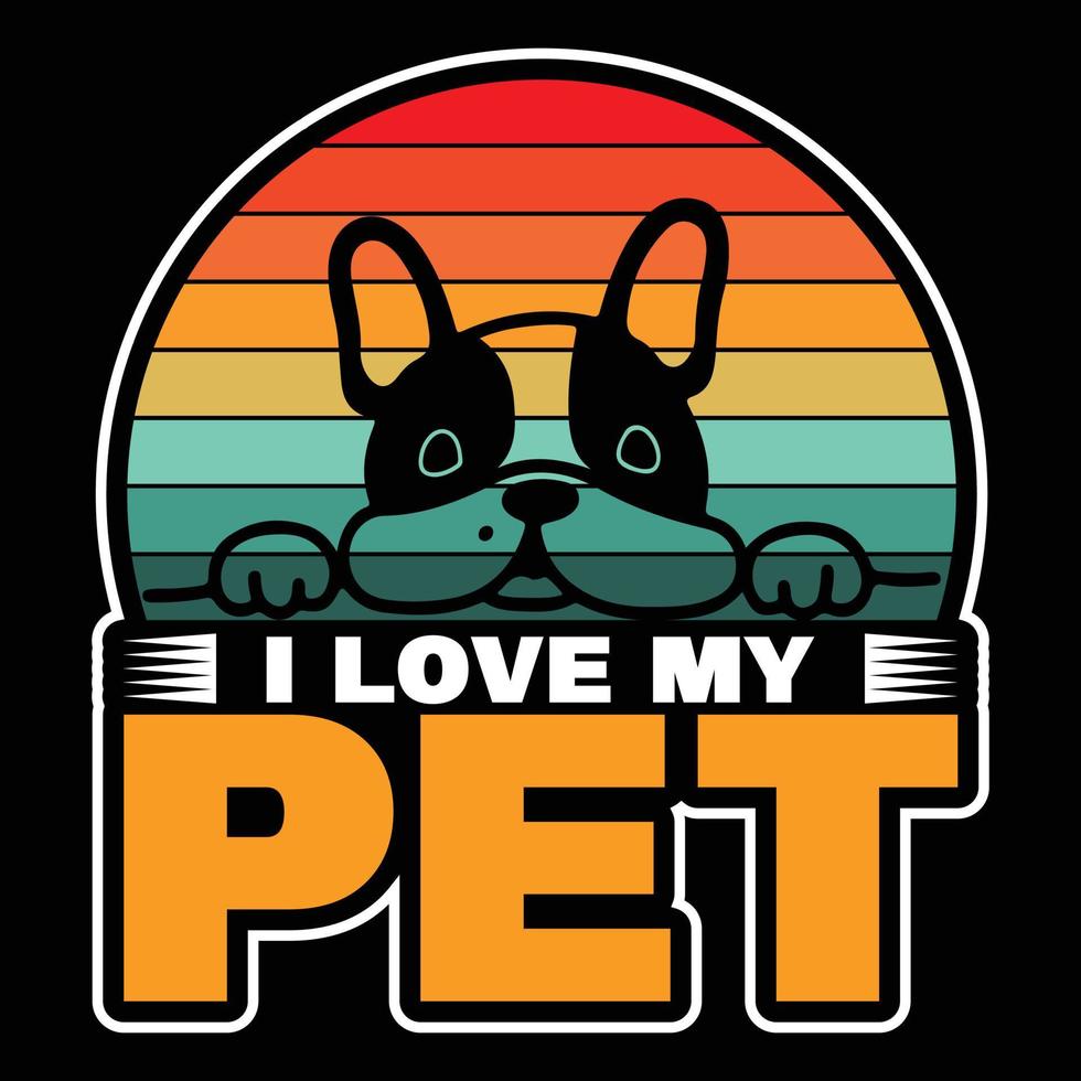 Pets t shirt design vector