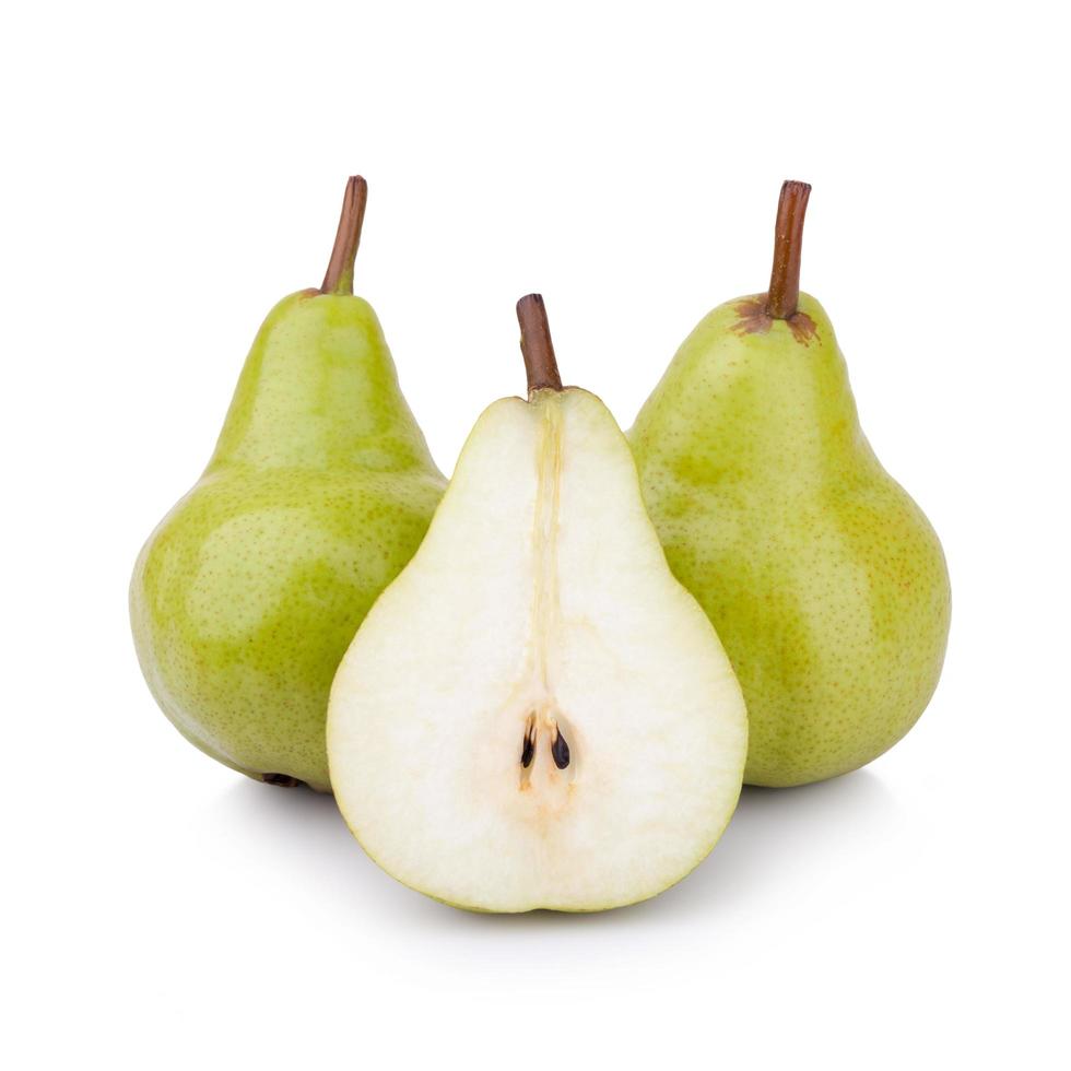 pears isolated on white background photo