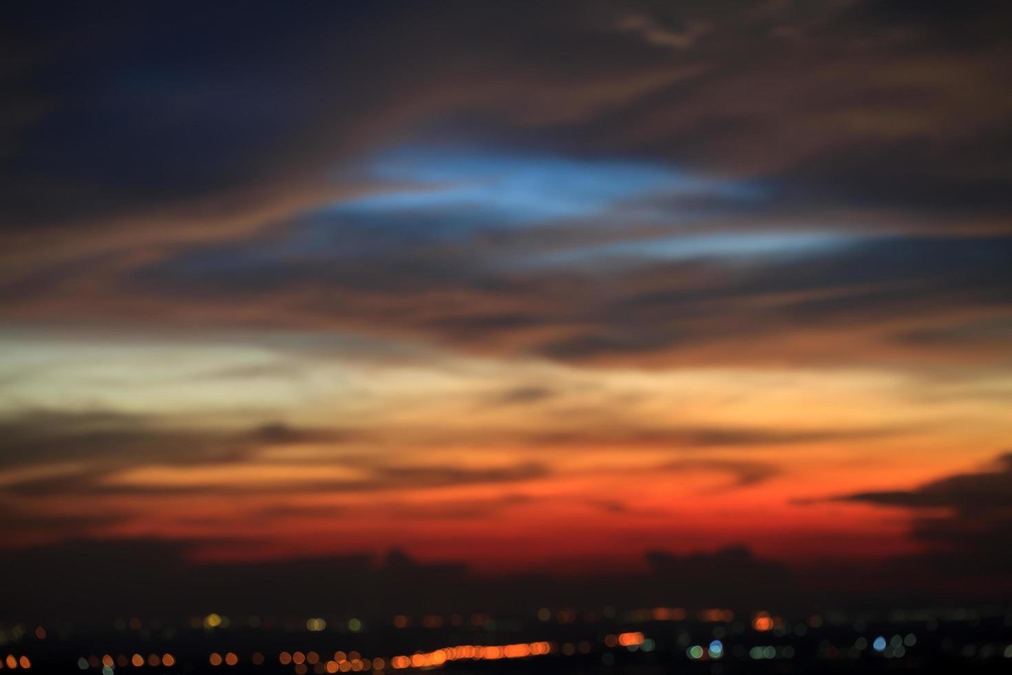 abstract blurred evening night city background photo