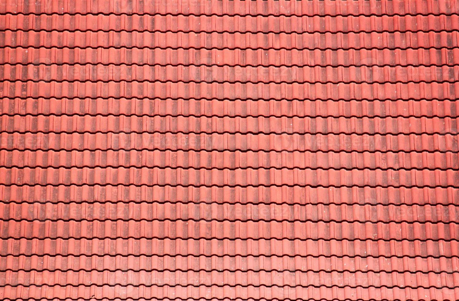 Red roof tiles background texture photo