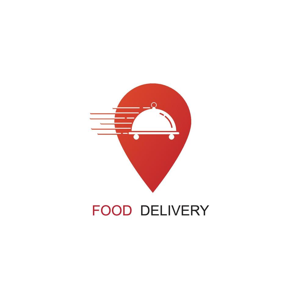 Food Delivery Logo Template Design. vector