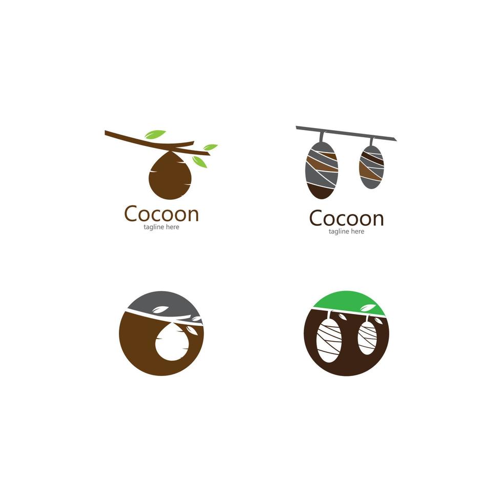 Cocoon logo template vector