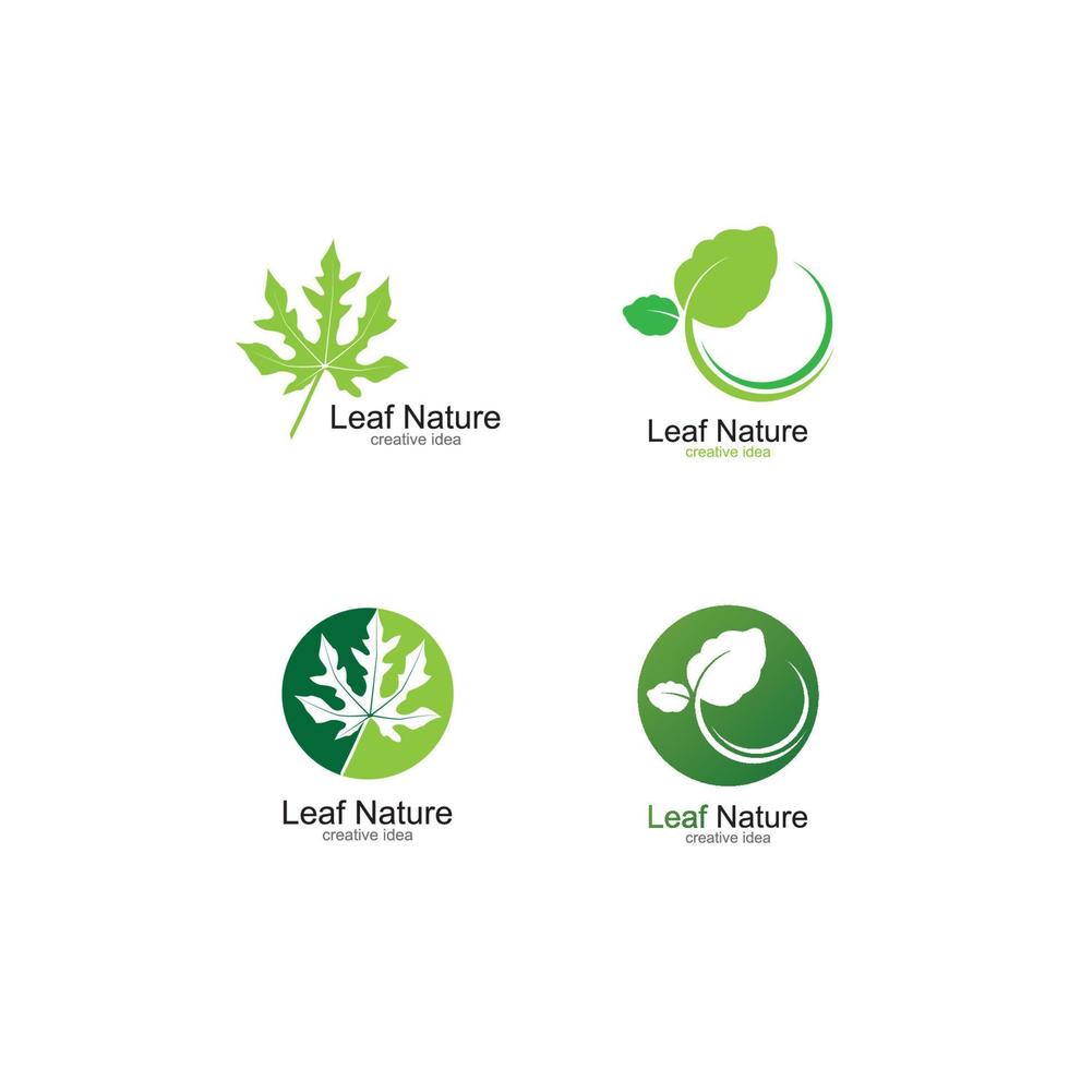 green leaf ecology nature element vector