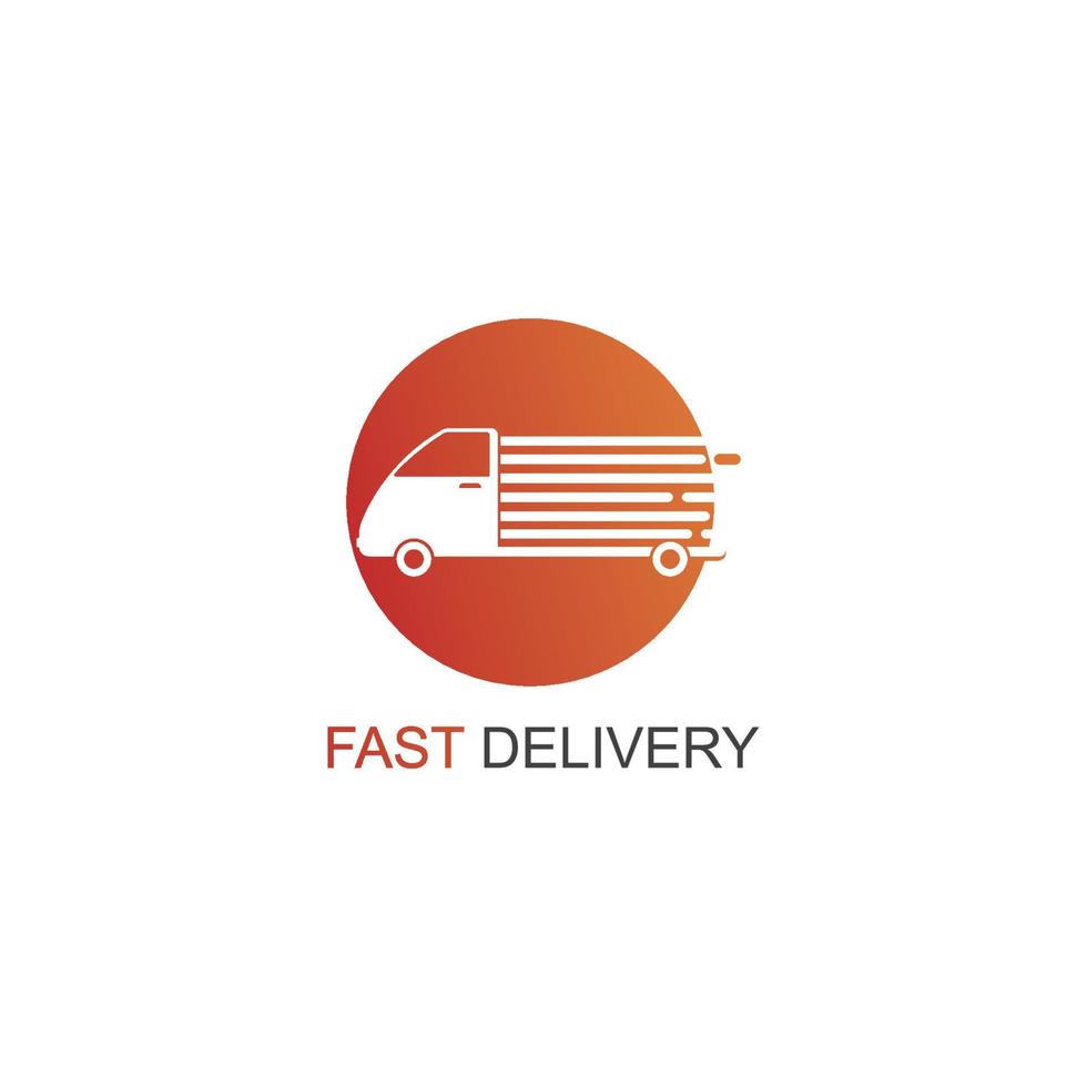 Delivery truck icon vector
