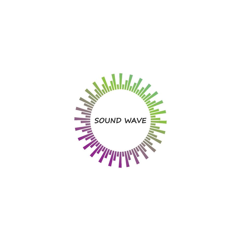 sound wave ilustration logo vector