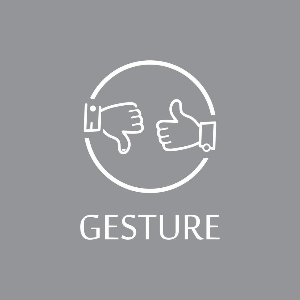Hand gestures and sign language isolated vector