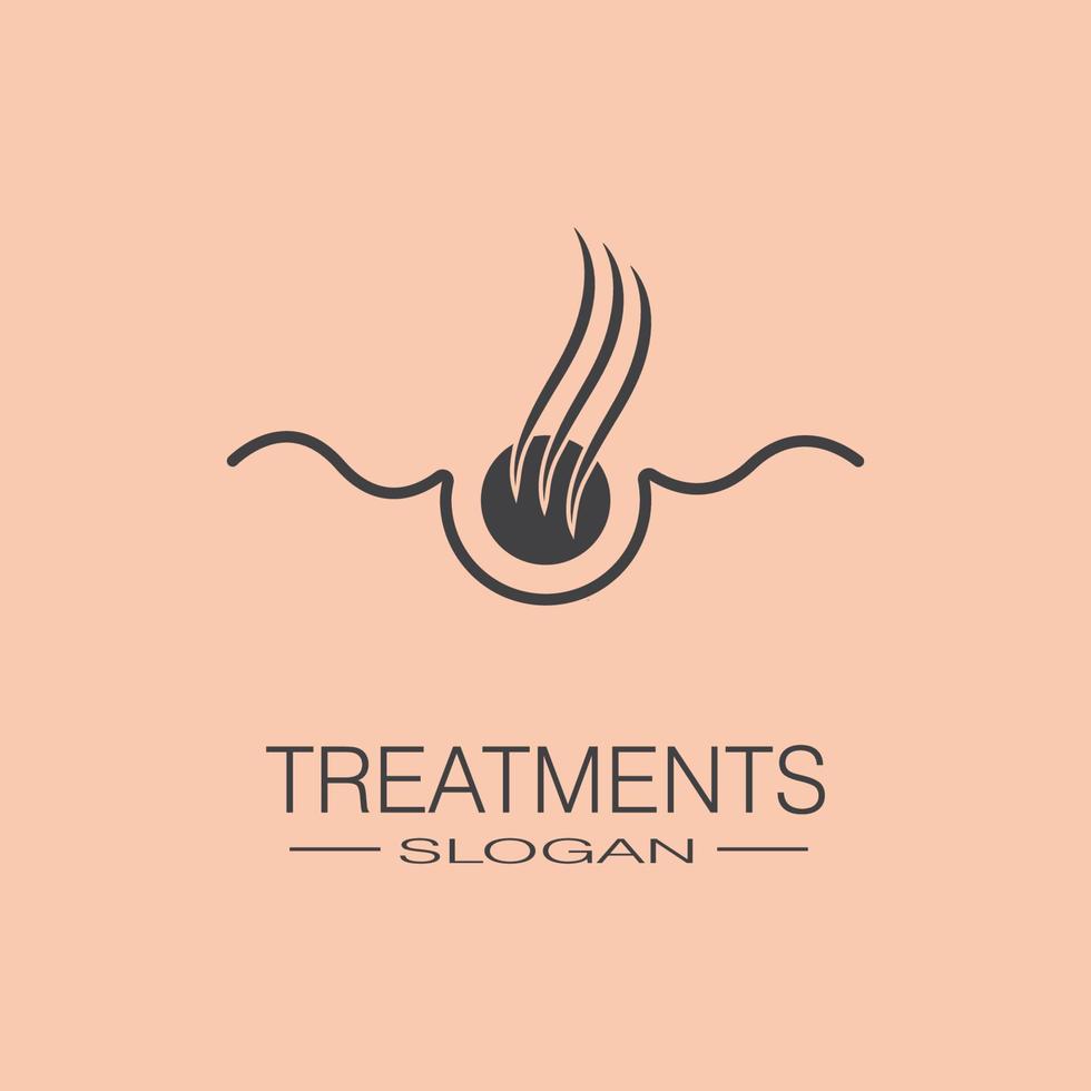 Hair treatments icon illustration vector