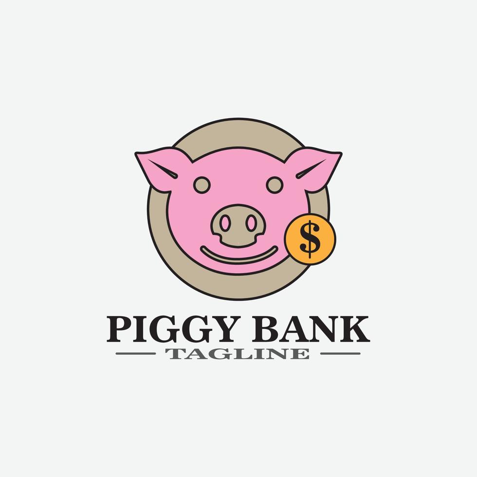 Cartoon pig Design illustration vector